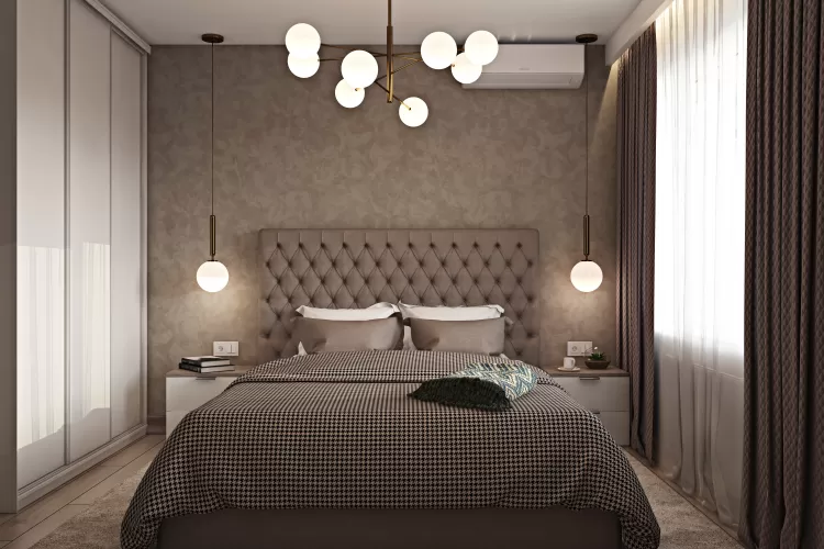 Спальня — Дизайн-проект 2-комнатной квартиры, 44 м.кв — студия дизайна  Interior12 
