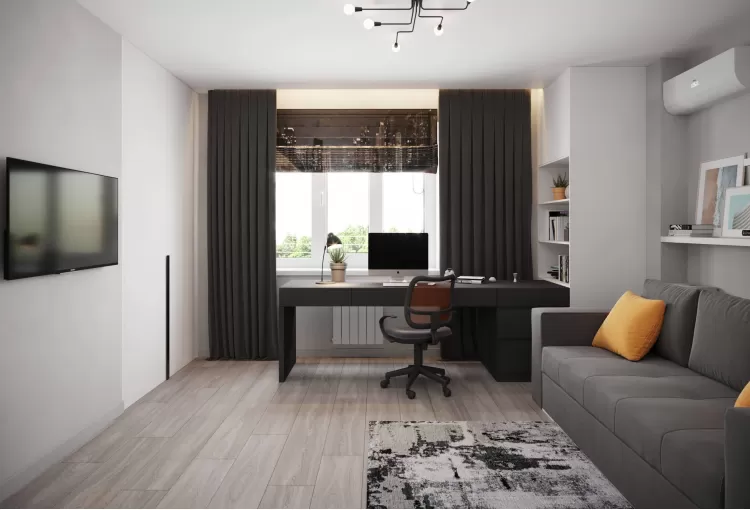 Дитяча-1 — Дизайн-проект 3-кімнатної квартири в ЖК Статус Груп, 106 м.кв — студія дизайну Inerior12