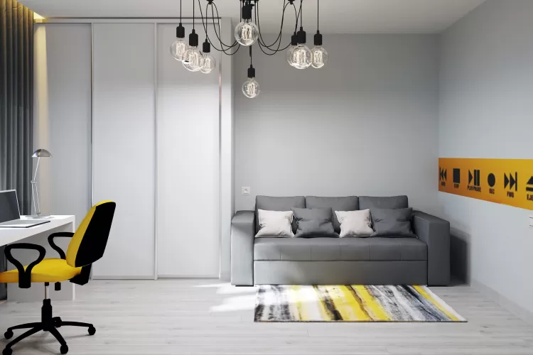 Дитяча-2 — Дизайн-проект 3-кімнатної квартири в ЖК Статус Груп, 106 м.кв — студія дизайну Inerior12