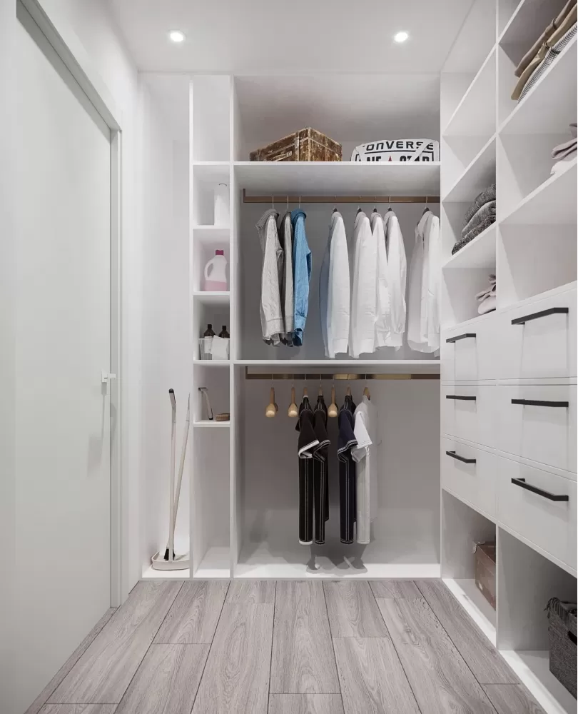 Гардероб — Дизайн-проект 3-комнатной квартиры в ЖК Статус Групп, 106 м.кв — студия дизайна Inerior12