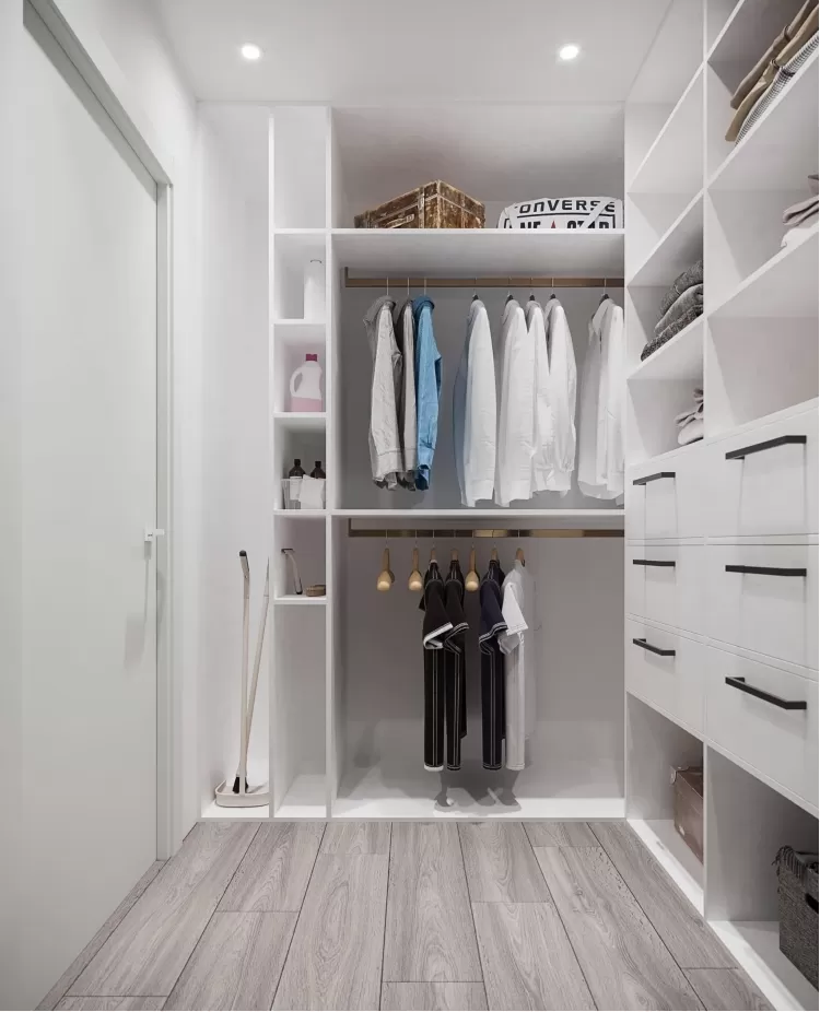 Гардероб — Дизайн-проект 3-кімнатної квартири в ЖК Статус Груп, 106 м.кв — студія дизайну Inerior12
