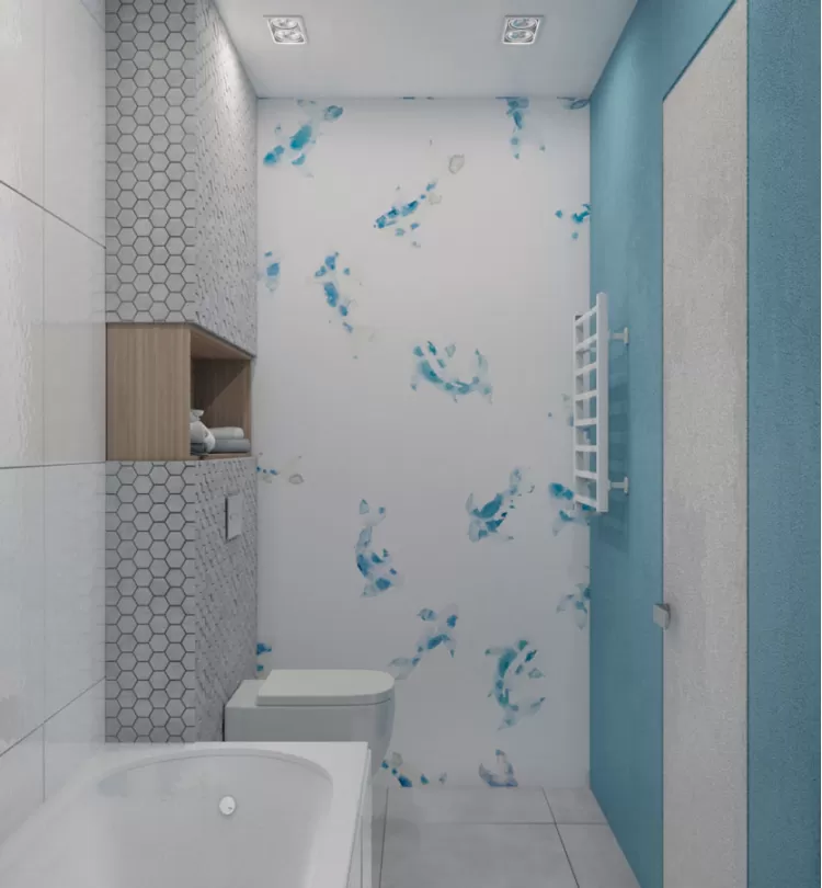 Детский санузел – качественное фото дизайнера интерьера № 2259