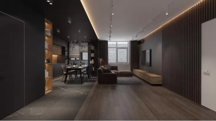 Студія в дизайн-проекті 2-х кімнатної квартири — Maksim Tsenkov