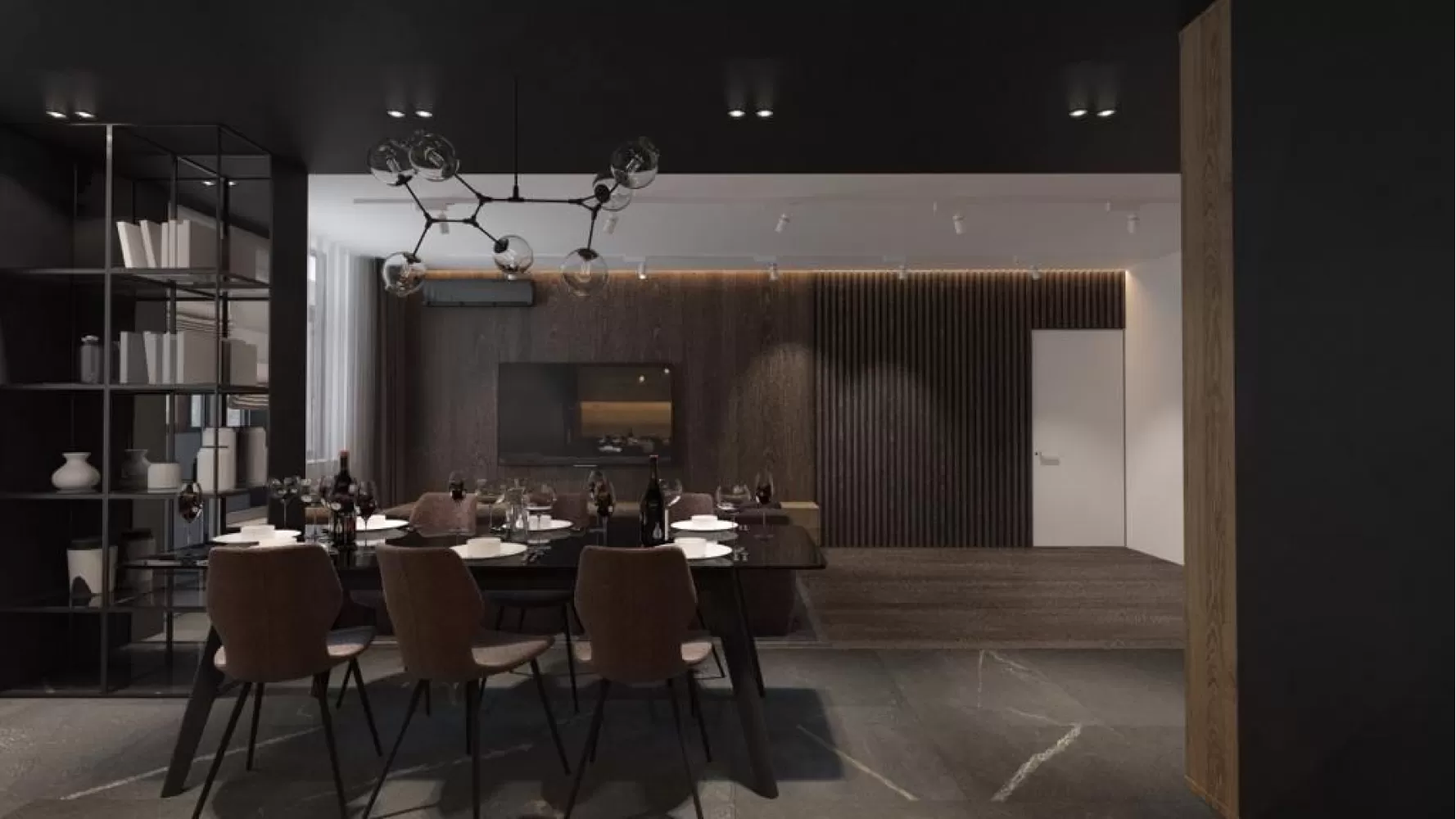 Студія в дизайн-проекті 2-х кімнатної квартири — Maksim Tsenkov