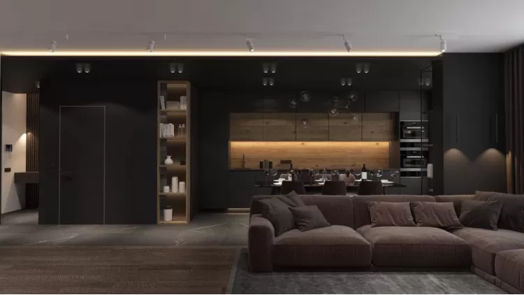 Студия в дизайн-проекте 2-х комнатной квартиры — Maksim Tsenkov