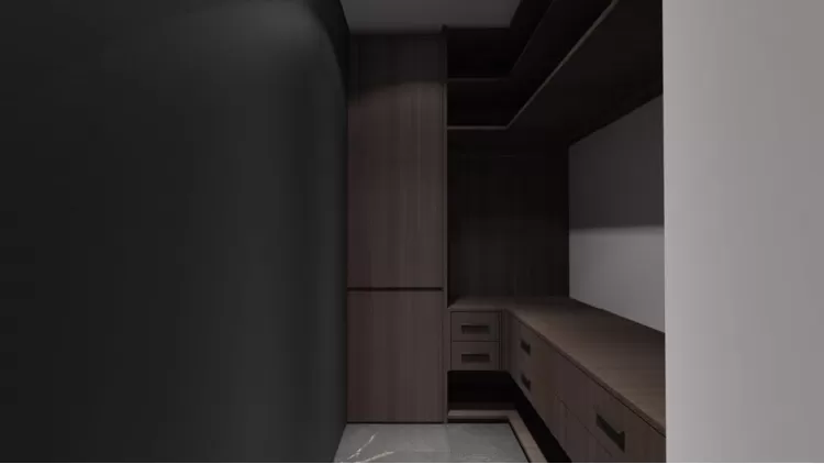 Гардероб у дизайн-проекті 2-х кімнатної квартири — Maksim Tsenkov