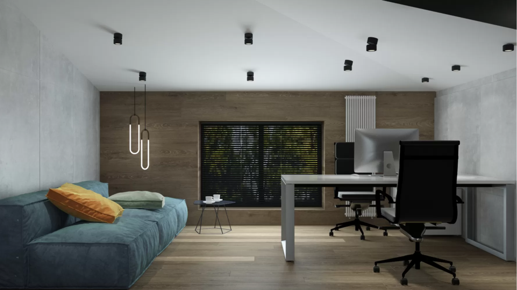 Кабінет в дизайн-проекті 4-х кімнатної квартири - в ЖК Busov Hill - Maksim Tsenkov