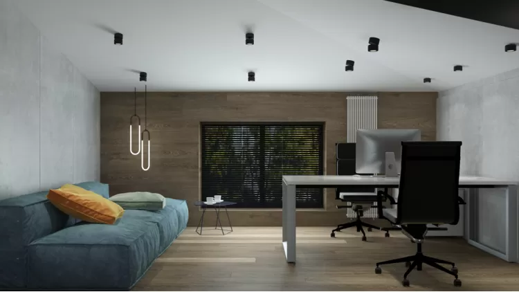 Кабінет в дизайн-проекті 4-х кімнатної квартири - в ЖК Busov Hill - Maksim Tsenkov