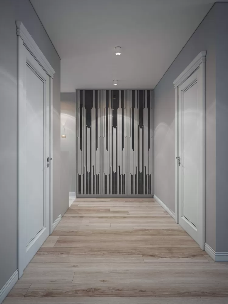 Коридор в дизайн-проекте квартиры  ЖК Viktori, 86 м.кв. — NS Interior Design