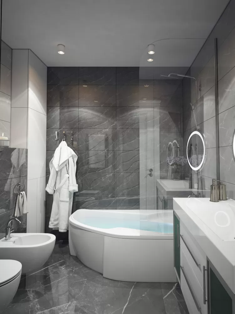 Фото интерьера: Санузел – Дизайн-проект квартиры в ЖК Victory V (2), 86 м.кв. – 943