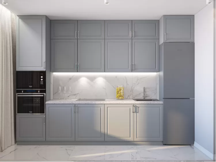 Кухня  в дизайн-проекте квартиры  ЖК Viktori, 86 м.кв. — NS Interior Design