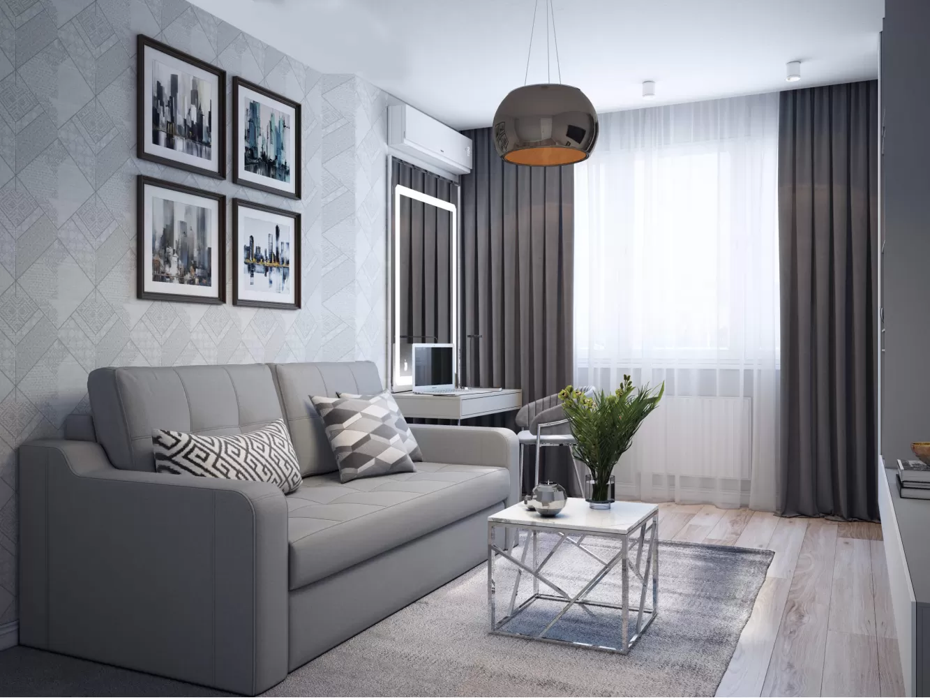 Детская в дизайн-проекте квартиры  ЖК Viktori, 86 м.кв. — NS Interior Design