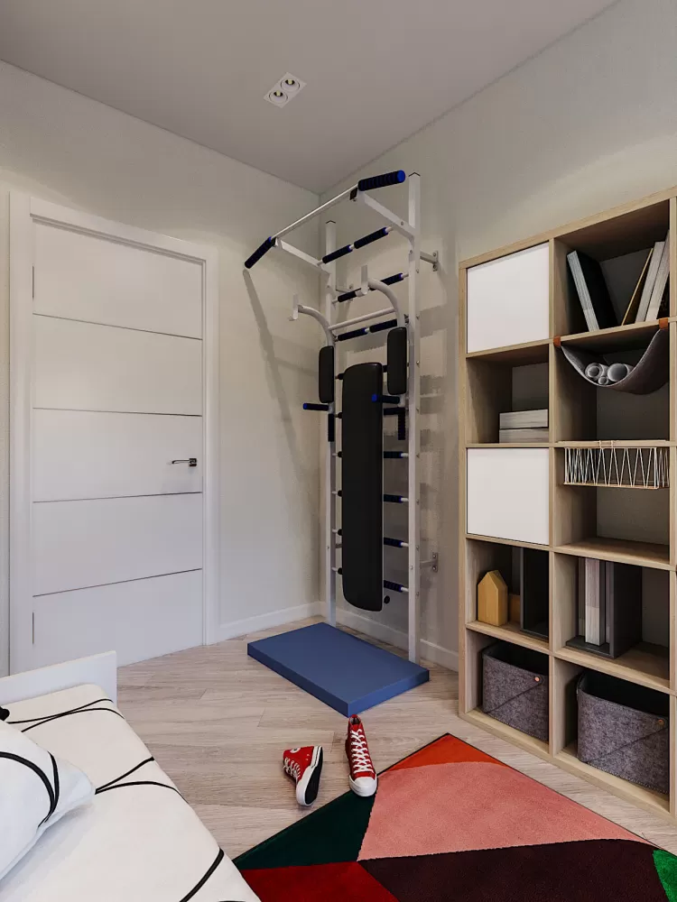 Детская в дизайн-проекте квартиры ЖК Адамант, 86 м.кв. — NS Interior Design