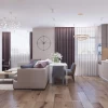 Гостиная в дизайн-проекте квартиры  ЖК Варшавский квартал, 95м.кв — студия дизайна NS interior Design