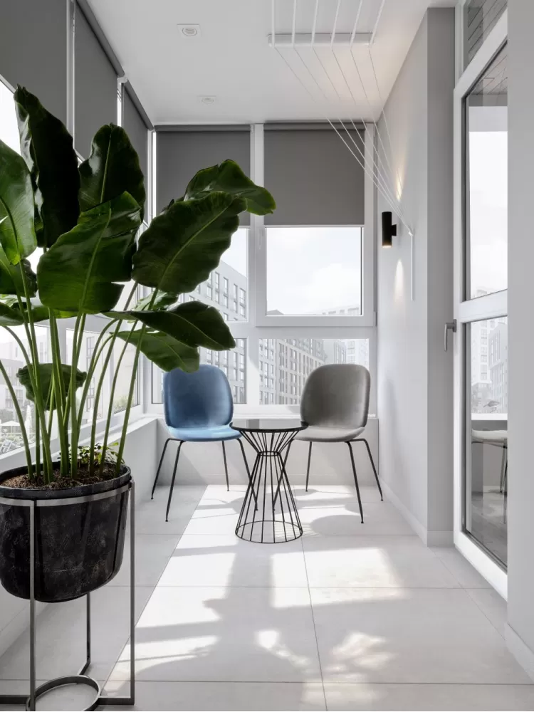 Балкон c панорамными окнами - фото 13