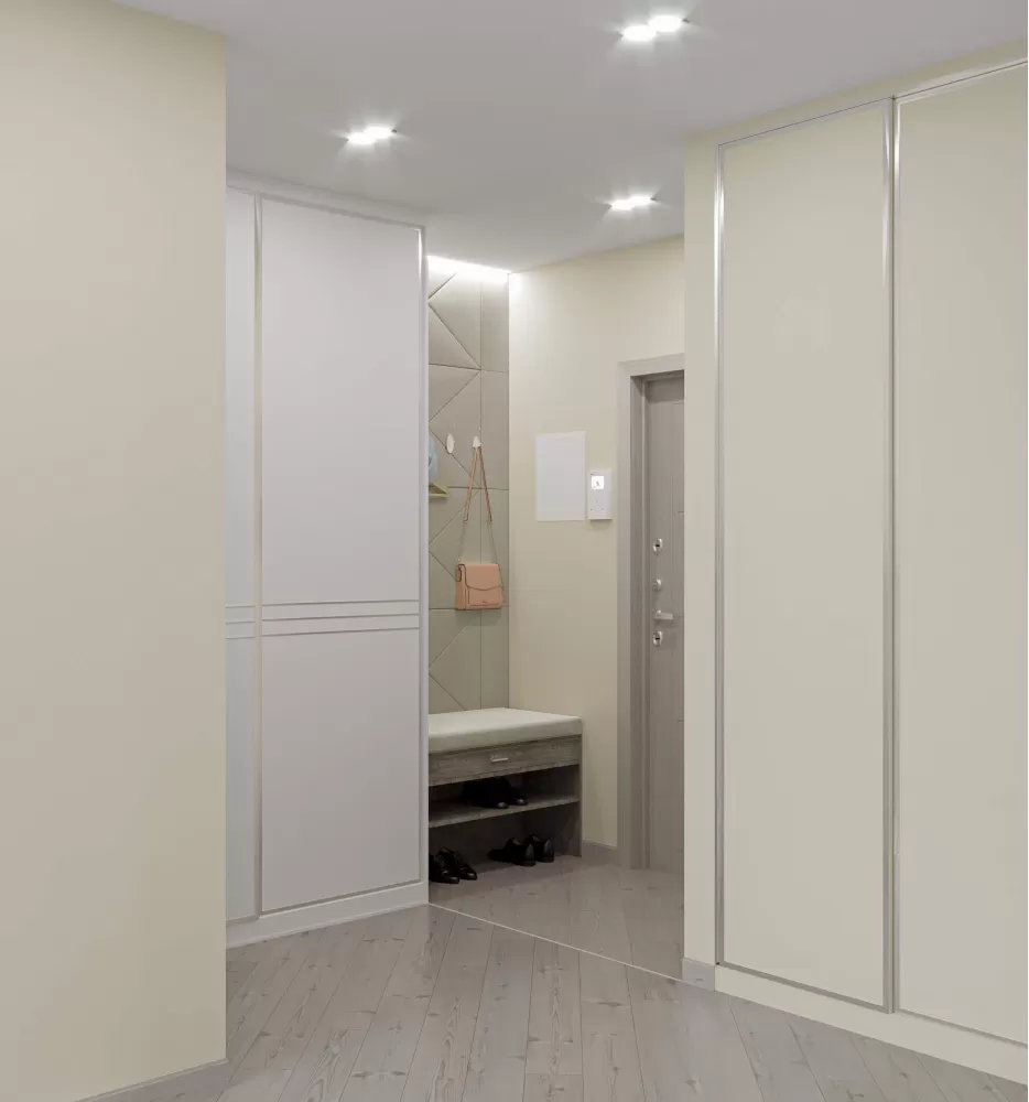 Холл в дизайн-проекте квартиры  ЖК Viktori, 86 м.кв. — NS Interior Design