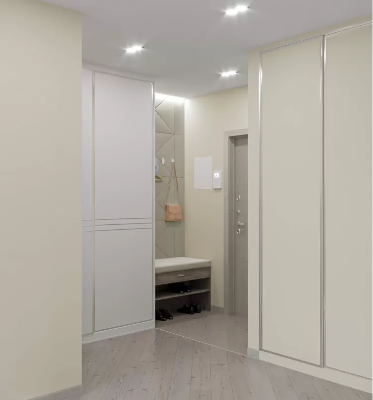 Холл в дизайн-проекте квартиры  ЖК Viktori, 86 м.кв. — NS Interior Design