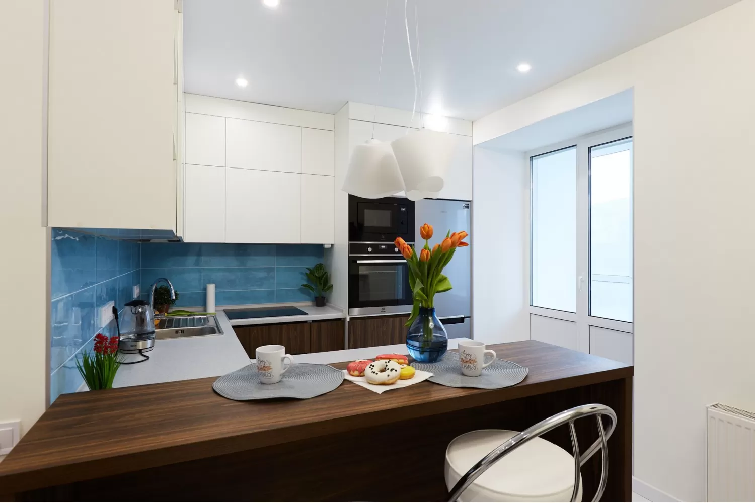 Кухня в дизайн-проекті 1-кімнатної квартири в ЖК Козацький - 46м.кв. - NS Interior Design