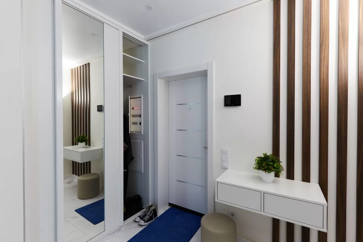 Передпокій в дизайн-проекті 1-кімнатної квартири в ЖК Козацький - 46м.кв. - NS Interior Design