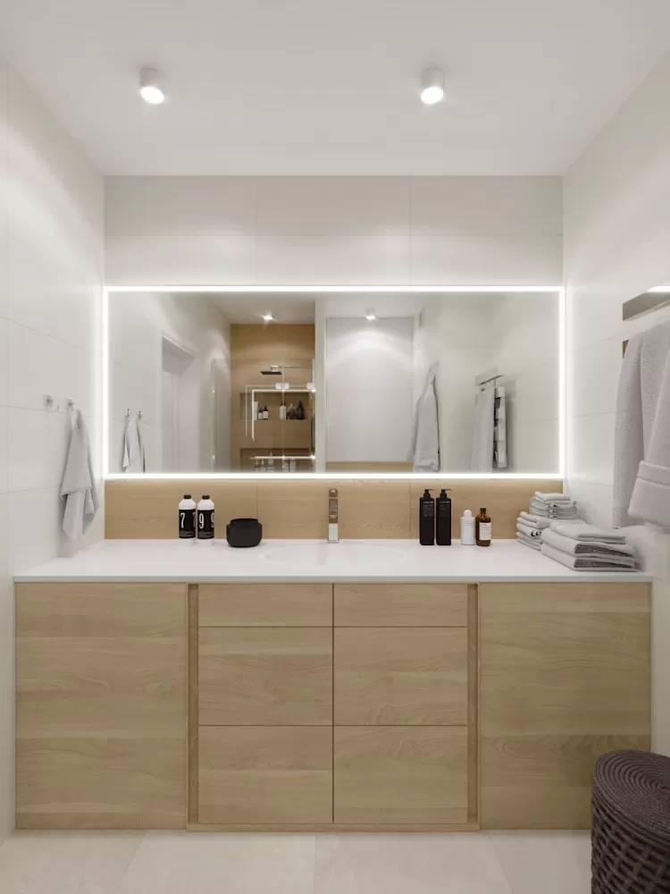 Ванная комната в двухкомнатной квартире – 139