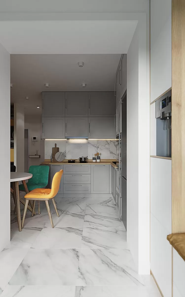 Совмещённая кухня со столовой