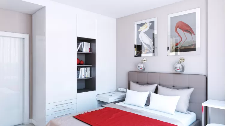 Спальня - Дизайн-проект 3-кімнатної квартири, 68 м.кв - Надія Власенко