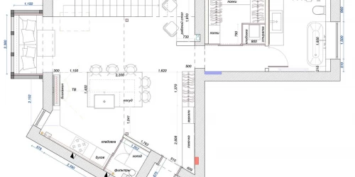 Дизайн-проект 2х рівневої квартири Котеджне Містечко Grand Villas, 90м.кв