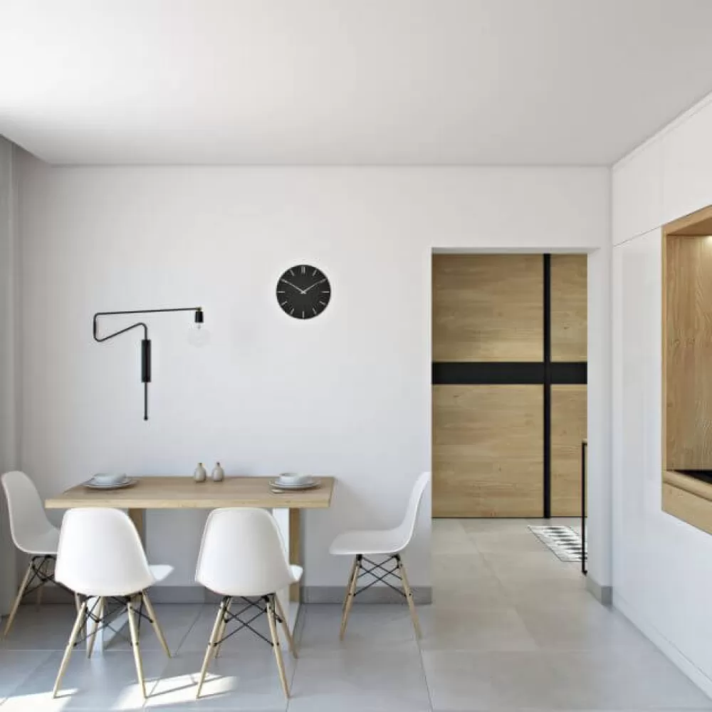 Кухня студия  в дизайн-проект 1 комнатной квартиры ЖК Династия, 49 м.кв — Надежда Власенко