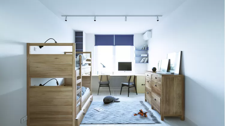 Детская в дизайн-проект 2 комнатной квартире ЖК Наш Будынок, 68 м.кв — Надежда Власенко