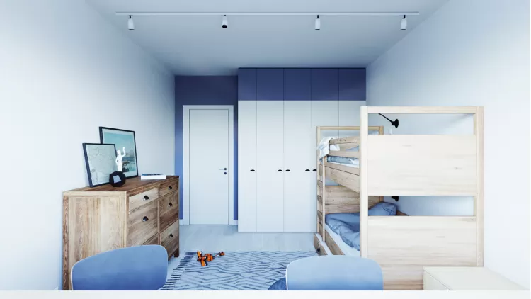 Детская в дизайн-проект 2 комнатной квартире ЖК Наш Будынок, 68 м.кв — Надежда Власенко