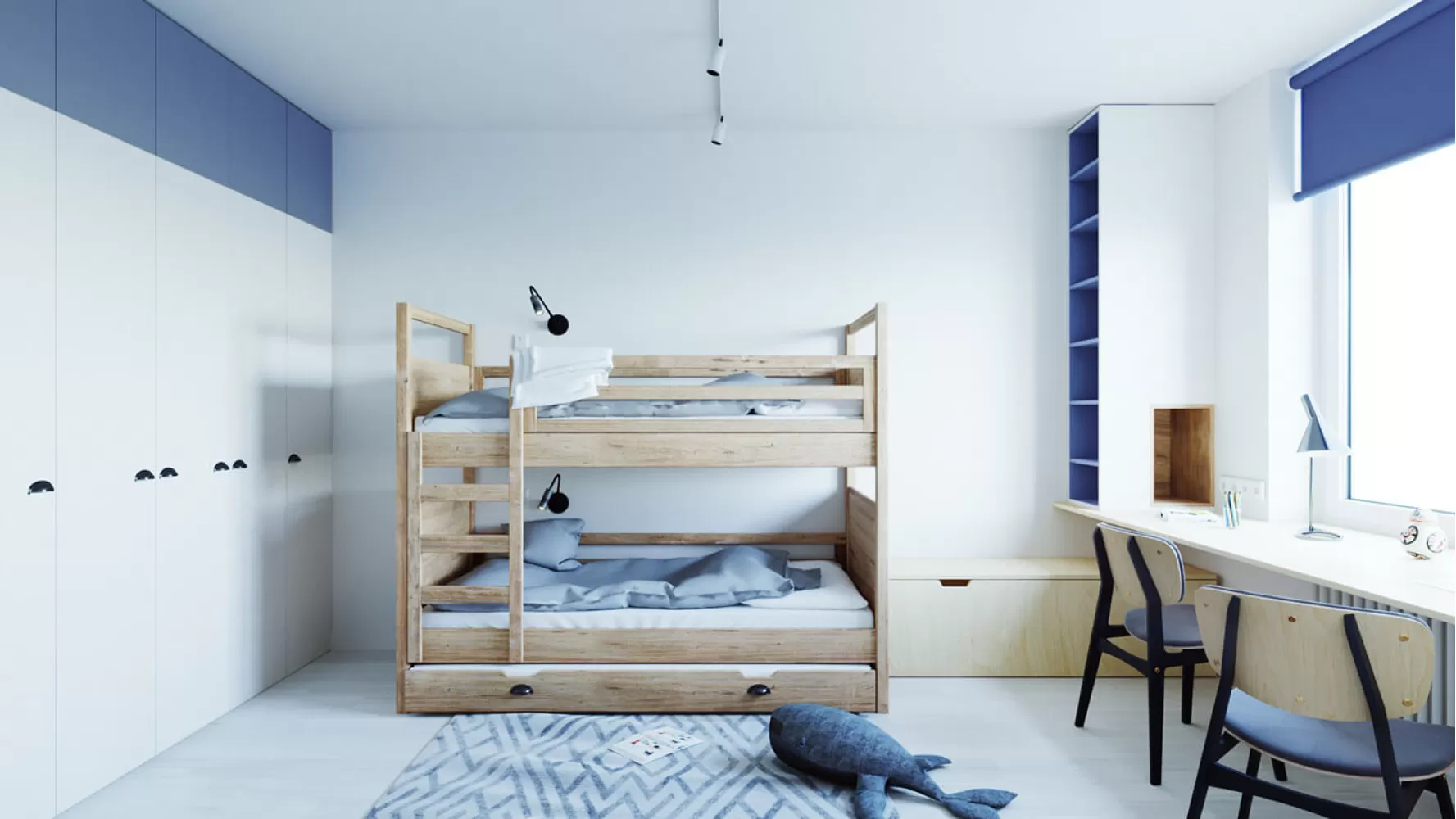 Детская в дизайн-проект 2 комнатной квартире ЖК Наш Будынок, 68 м.кв — Надежда Власенко