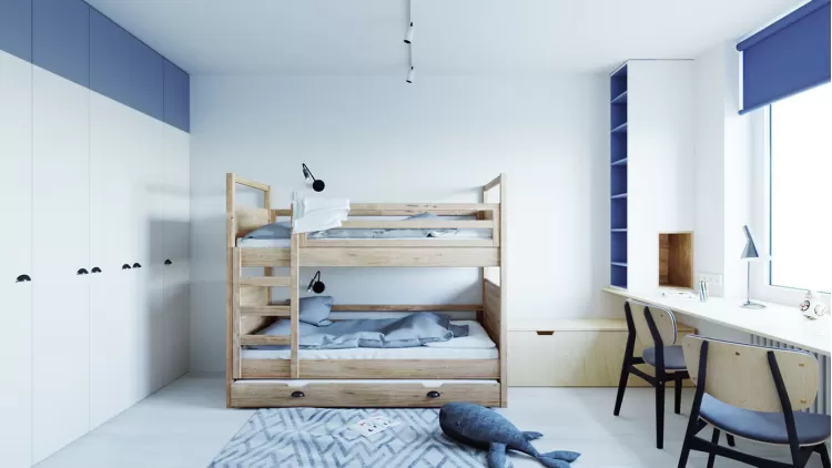 Дитяча в дизайн-проект 2 кімнатної квартири ЖК Наш Будинок, 68 м.кв — Надія Власенко