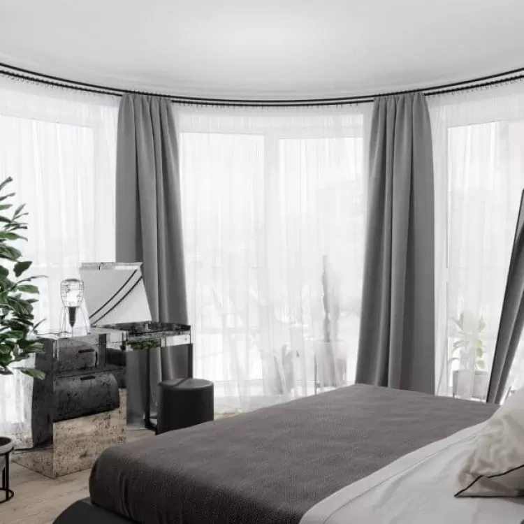 Спальня в дизайн-проект 2-квартиры ЖК Новомостицкий, 91м.кв — Надежда Власенко