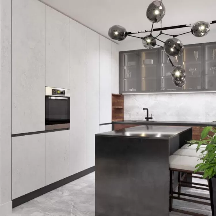 Кухня в дизайн-проект 2-квартиры ЖК Новомостицкий, 91м.кв — Надежда Власенко