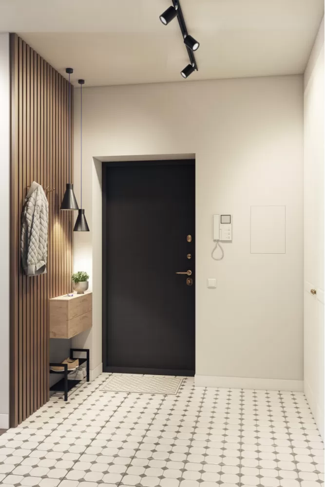 Холл в квартире,  стиль минимализм