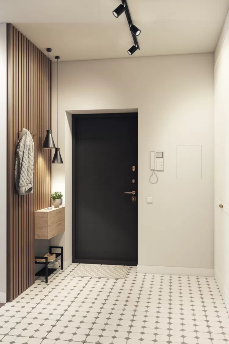 Хол у квартирі, стиль мінімалізм