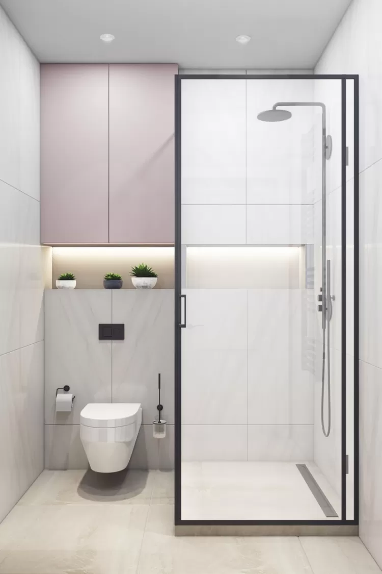 Фото дизайна: Дизайн санузла – ЖК "Липинка"  квартира 55 М2.  – 79