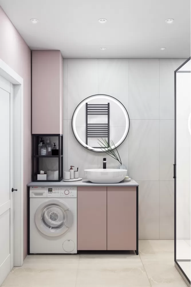 Фото дизайна: Дизайн санузла – Липинка  квартира 55 М2.  – 80