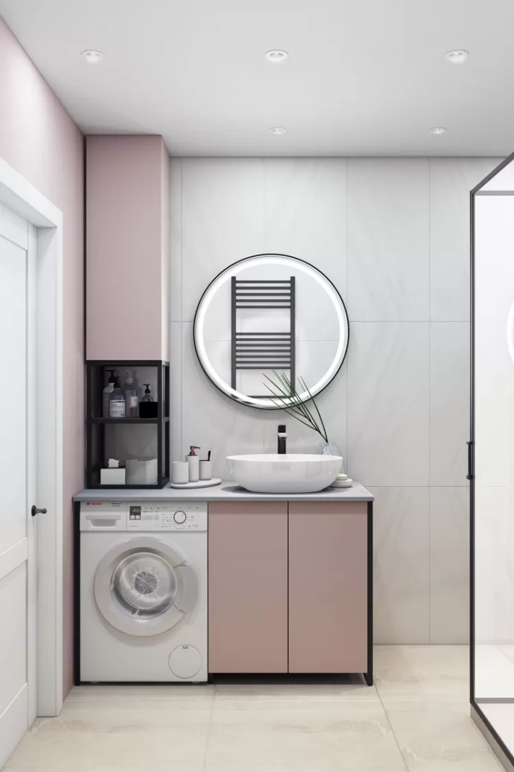 Фото дизайна: Дизайн санузла – Липинка  квартира 55 М2.  – 80