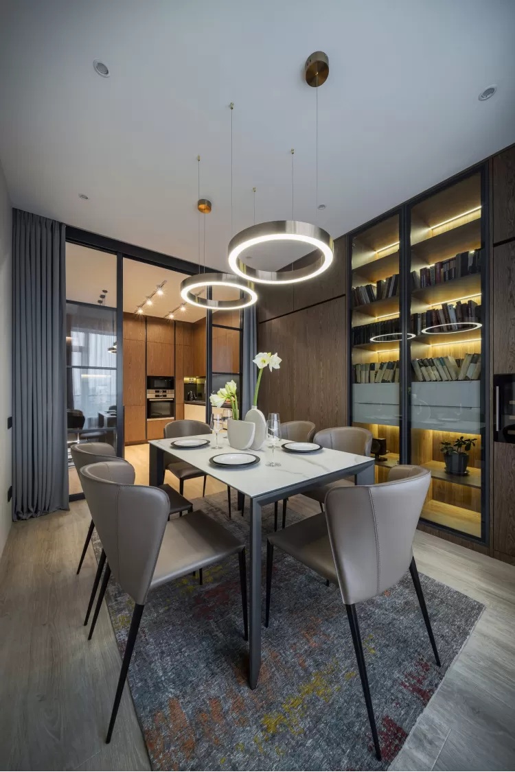 Обідня зона - Дизайн-проект 3-кімнатної квартири "Два Французи" у ЖК Alter Ego, 81м.кв — студія дизайну Novoselskiy Design
