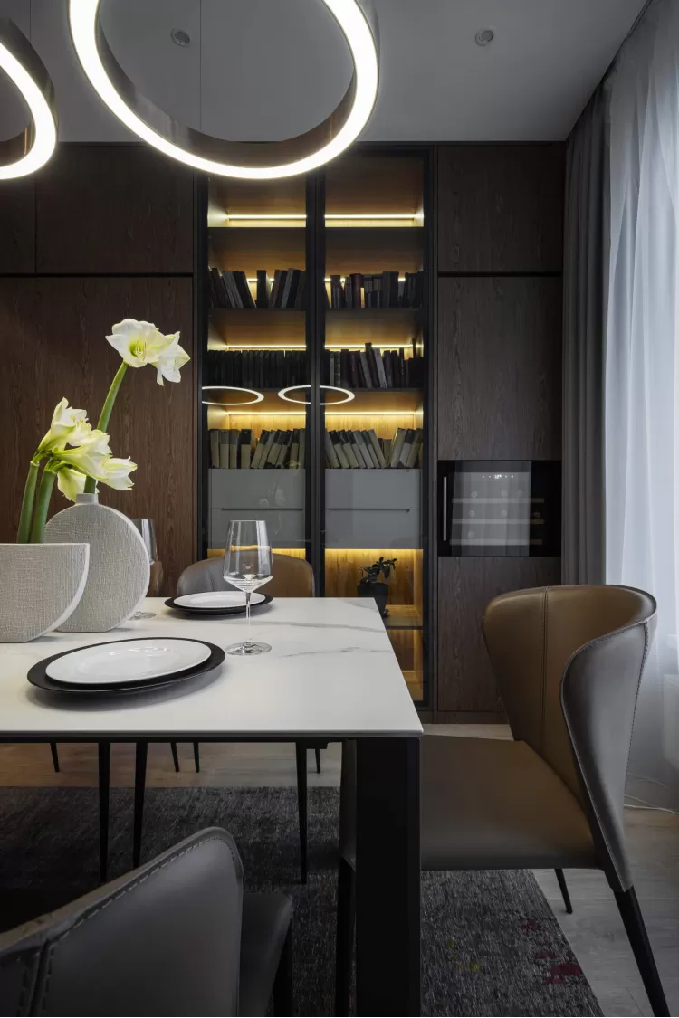 Обідня зона - Дизайн-проект 3-кімнатної квартири "Два Французи" у ЖК Alter Ego, 81м.кв — студія дизайну Novoselskiy Design