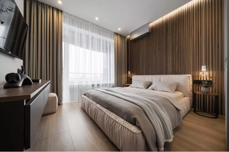 Спальня — Дизайн-проект 3-комнатной квартиры "Два Француза" в ЖК Alter Ego, 81м.кв — студия дизайна Novoselskiy Design