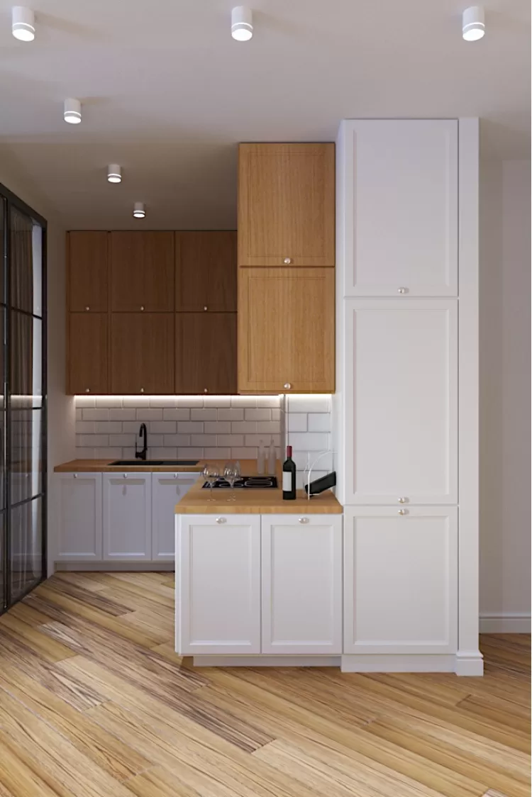 Кухня - Дизайн-проект 3-кімнатної квартири в Еко-стилі, ЖК Комфорт Таун, 77 м.кв - студія дизайну Redis&Co