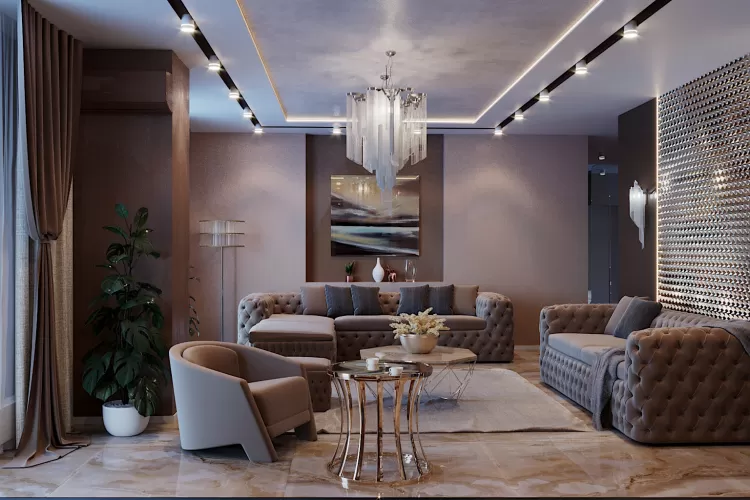 Вітальня – оригінальне фото сучасного дизайну № 1592