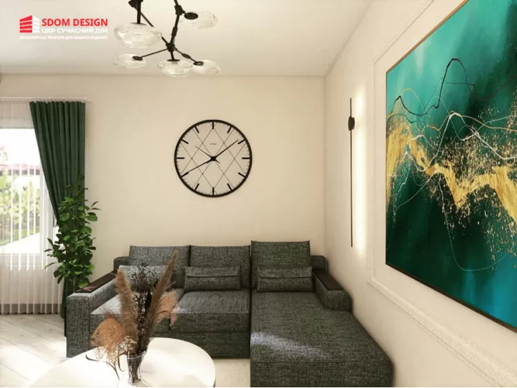 Кухня-вітальня – гарне фото стилю інтер'єру № 2332