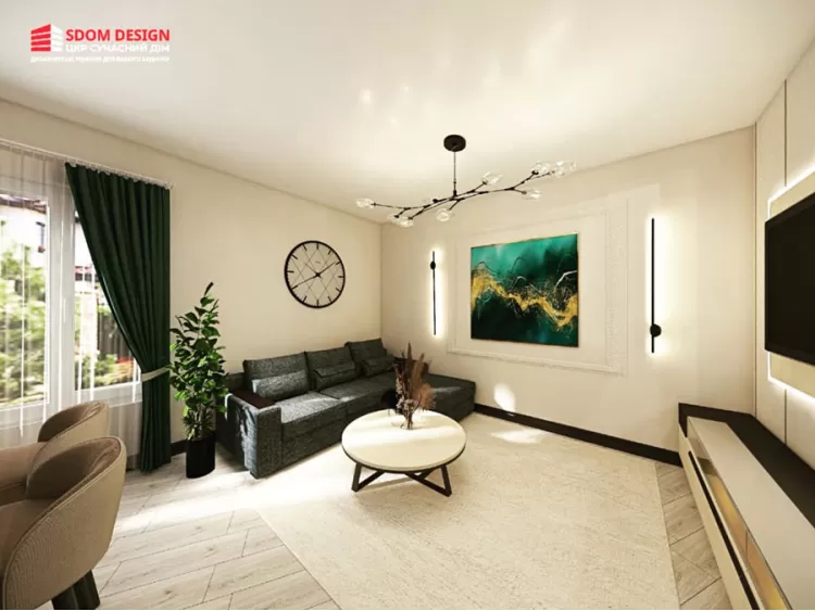 Кухня-вітальня – гарне фото дизайнера № 2333