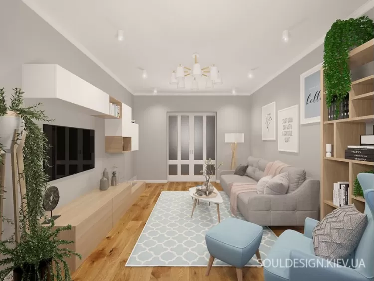 Гостиная – красивое фото идеи для ремонта № 2418