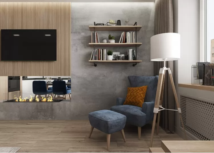 Кухня-вітальня - відмінне фото дизайну № 2399