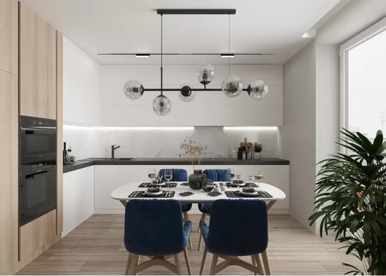 Кухня-гостиная – отличное фото дизайна № 2399