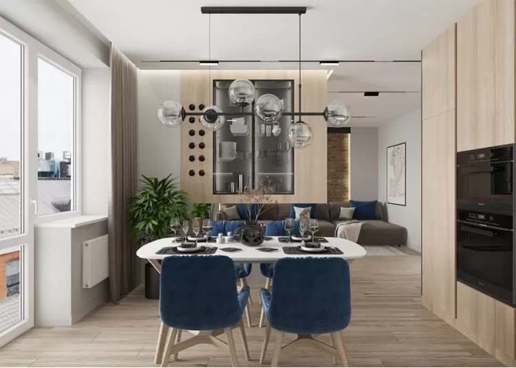 Кухня-гостиная – красивое фото квартиры № 2401